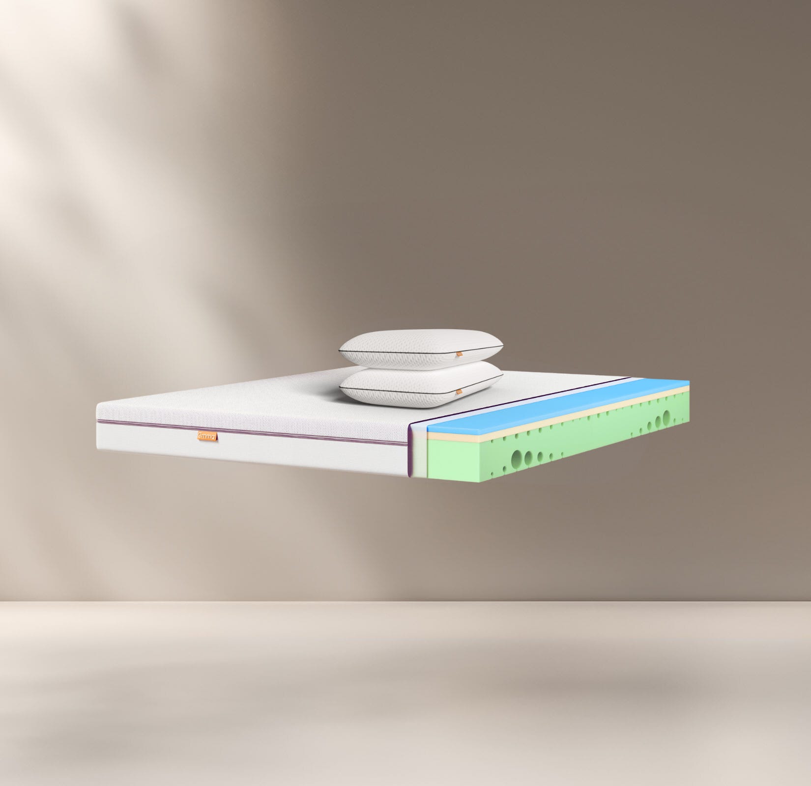 Colchón Comfort+ y 2 Almohadas