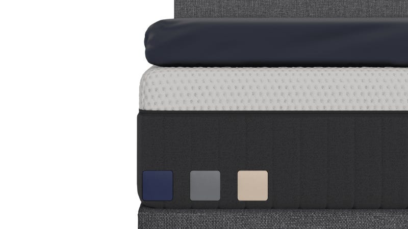 Emma Premium Toppercover in blau.
