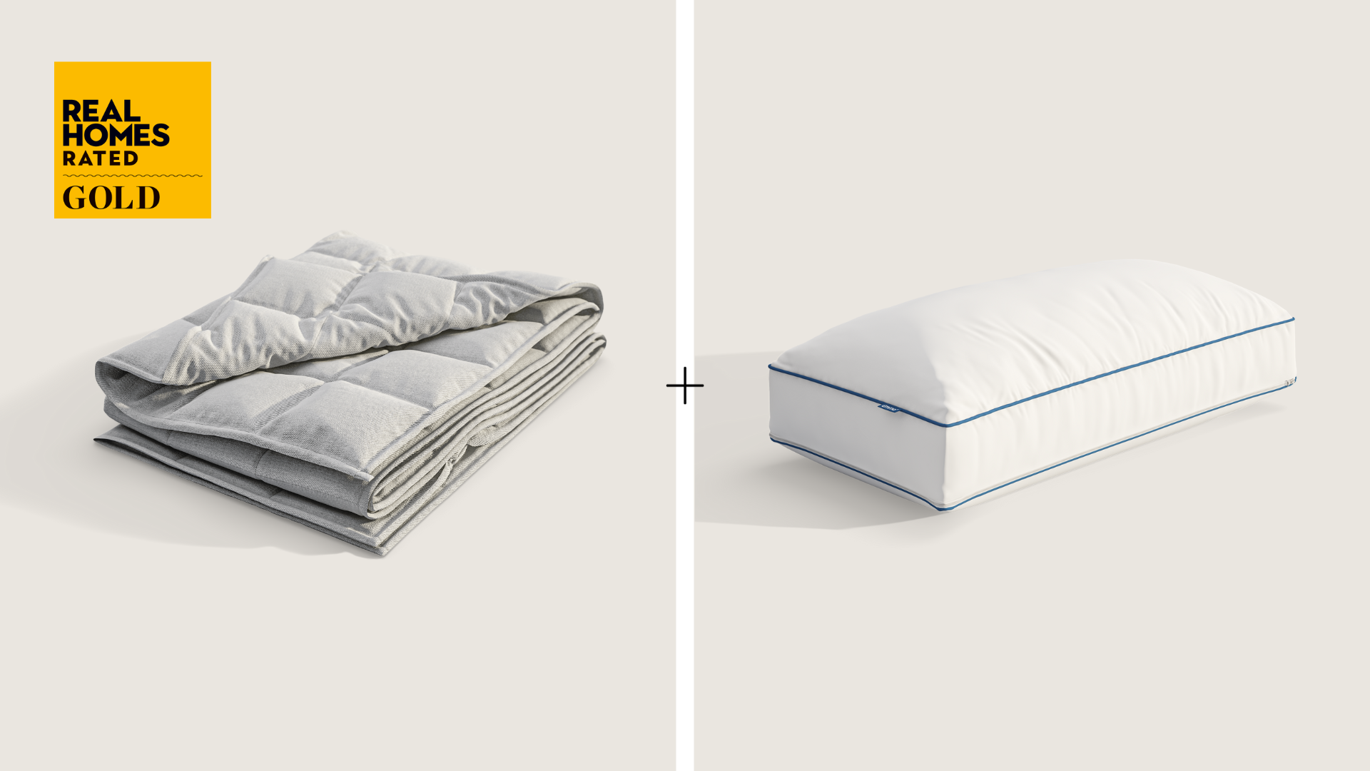 Emma Hug Weighted Blanket with Bamboo Cover and Pillow