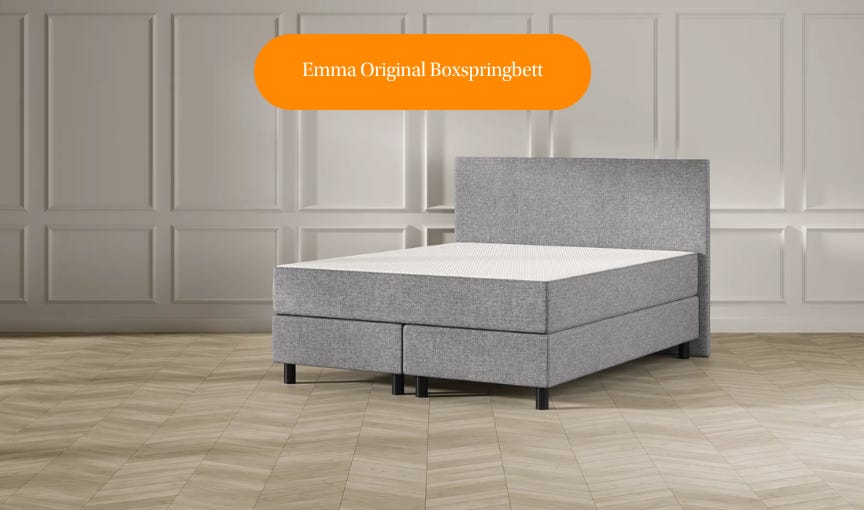 Emma Original Boxspringbett grau