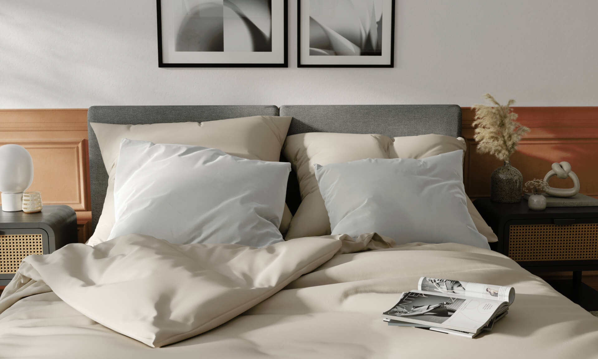 lenzuolo sopra in percalle sabbia