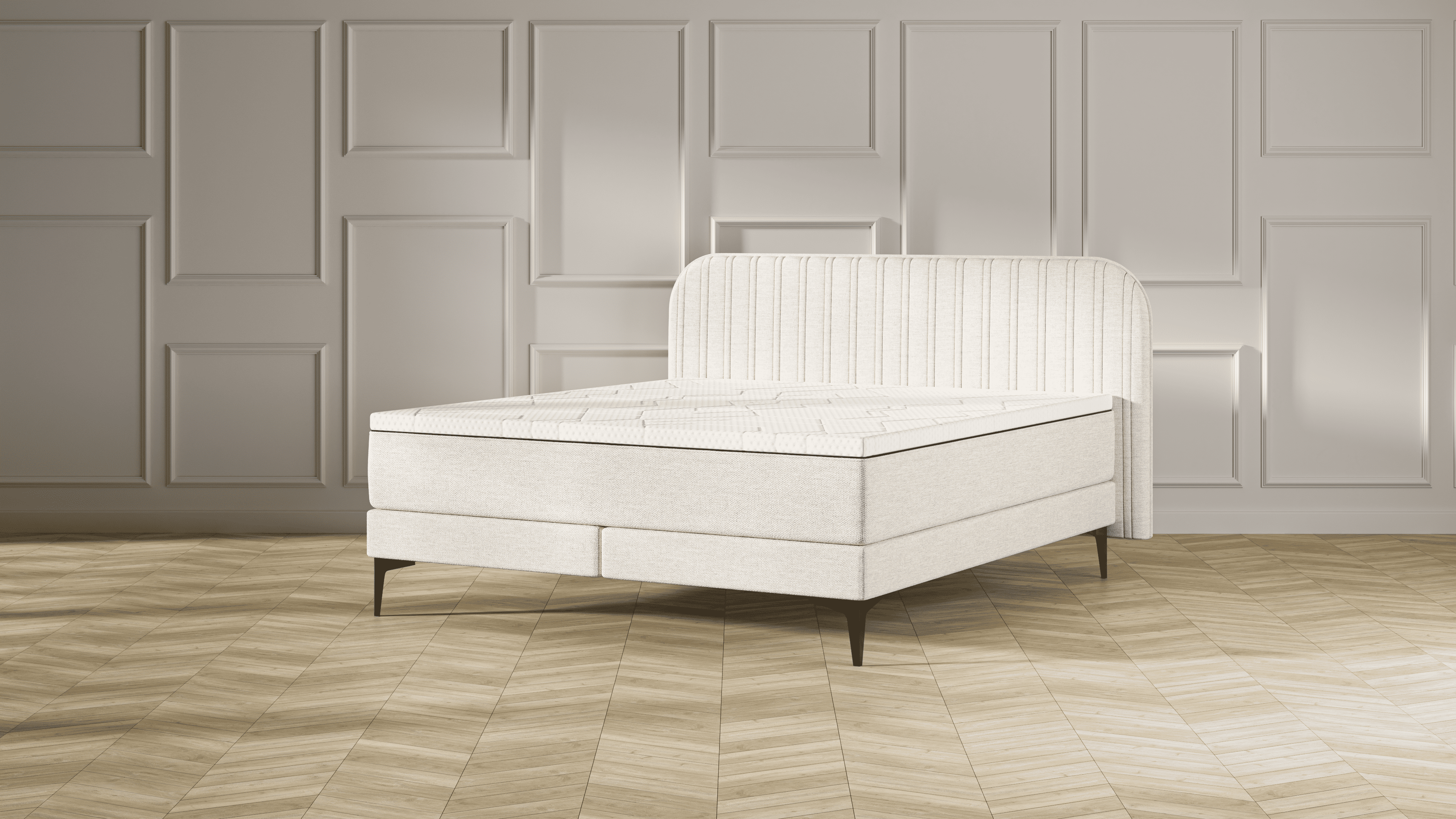 BSBV2 stripedHB Beige Metal topper