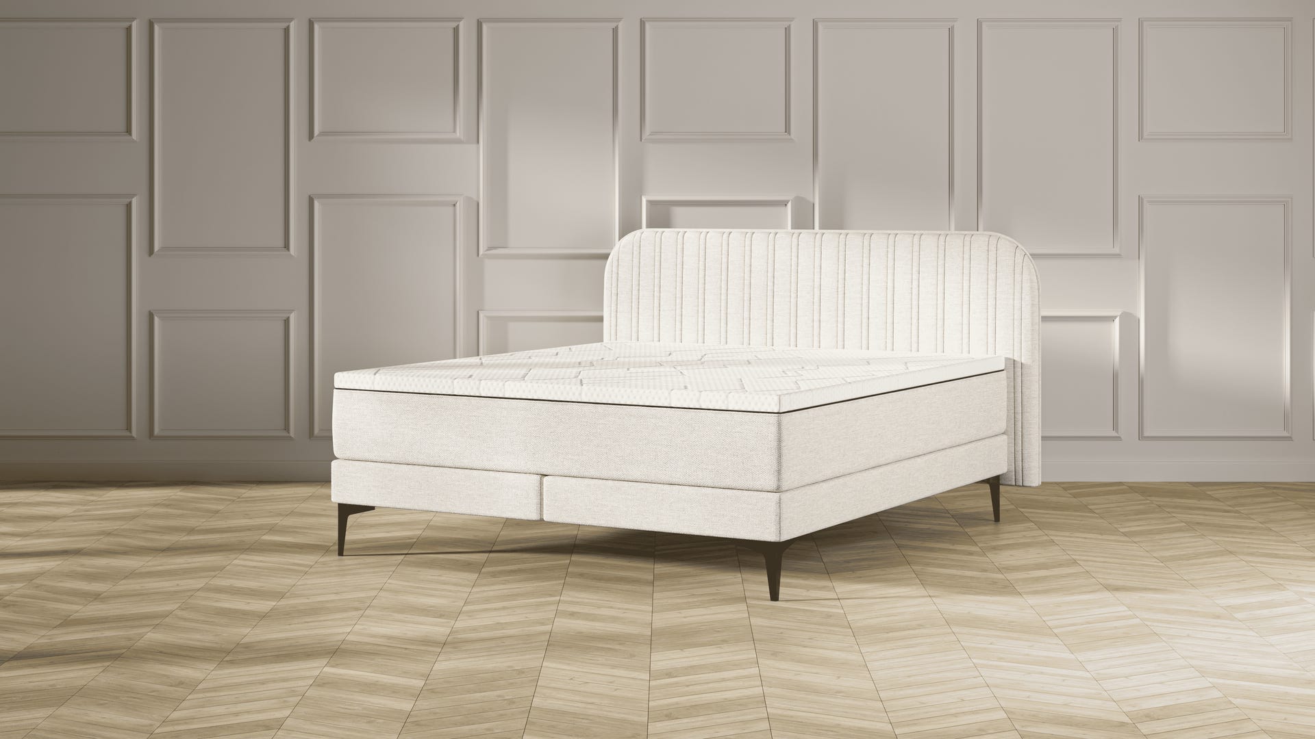 BSBV2 stripedHB Beige Metal topper