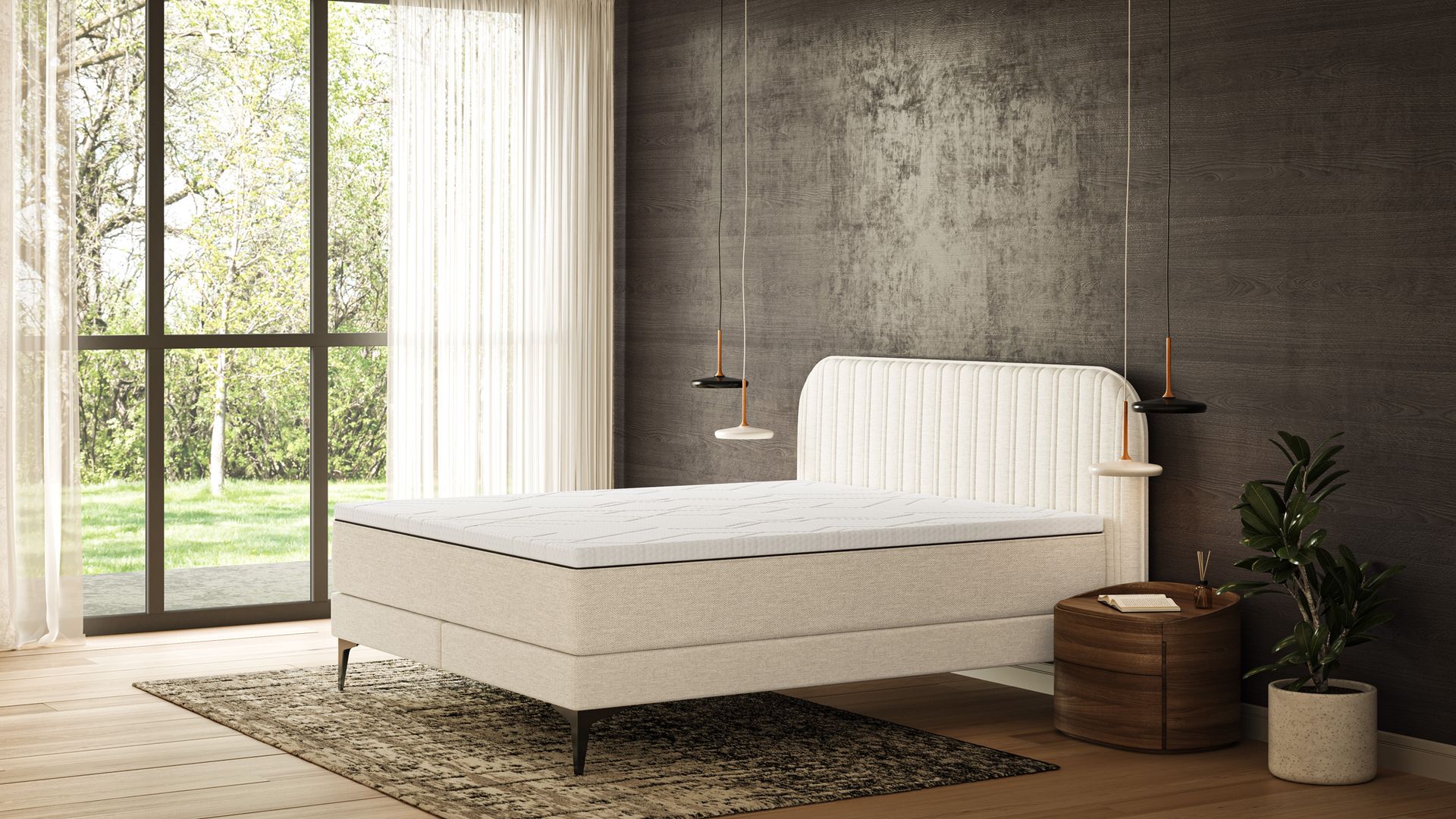 BSBV2 stripedHB Beige Metal topper