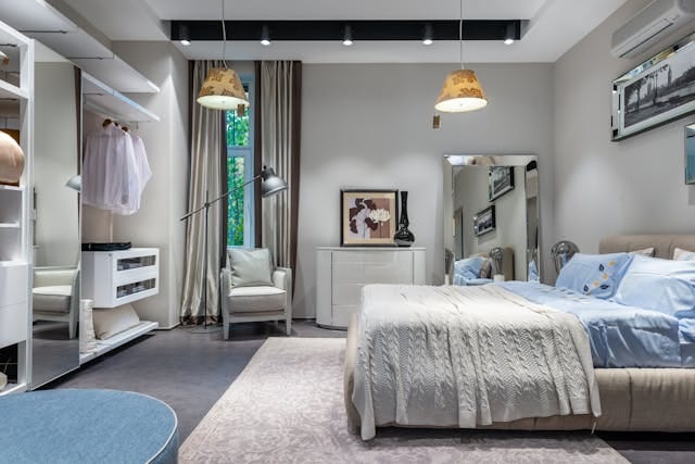 tapis sous un lit