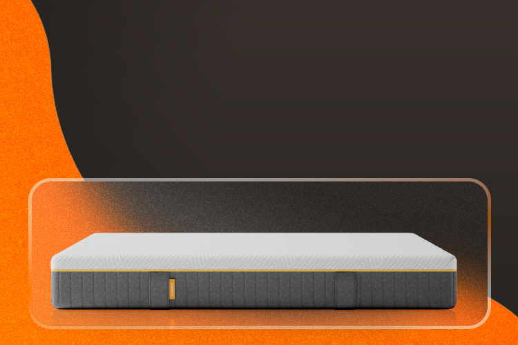 Bedroom with Emma bed, mattress and accessories.