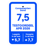 Consumentenbond 2025 score voor Emma Hybrid Premium Matras: 7,5
