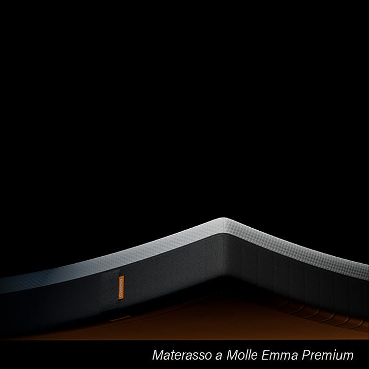 Sezione di molle insacchettate e memory foam multistrato