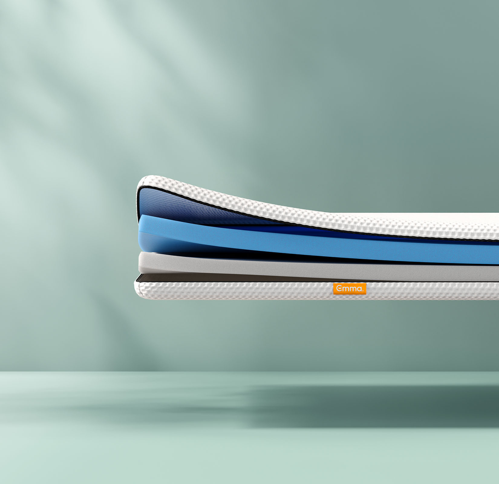 Nachhaltiger Emma Classic Topper mit sichtbaren Schichten.