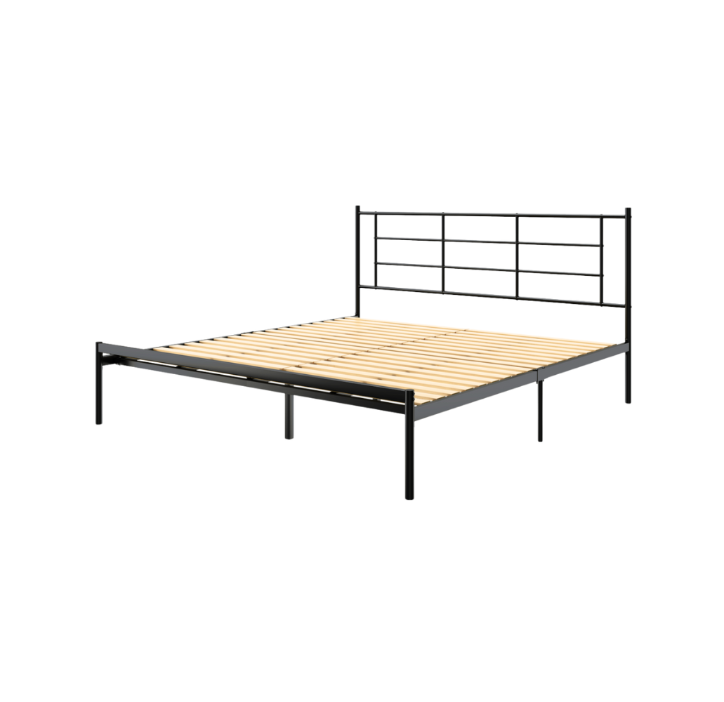Emma Metal Bed - Modern, sleek design.