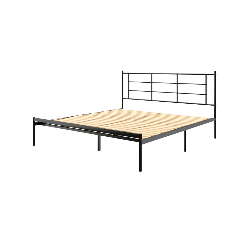 Emma Metal Bed - Modern, sleek design.