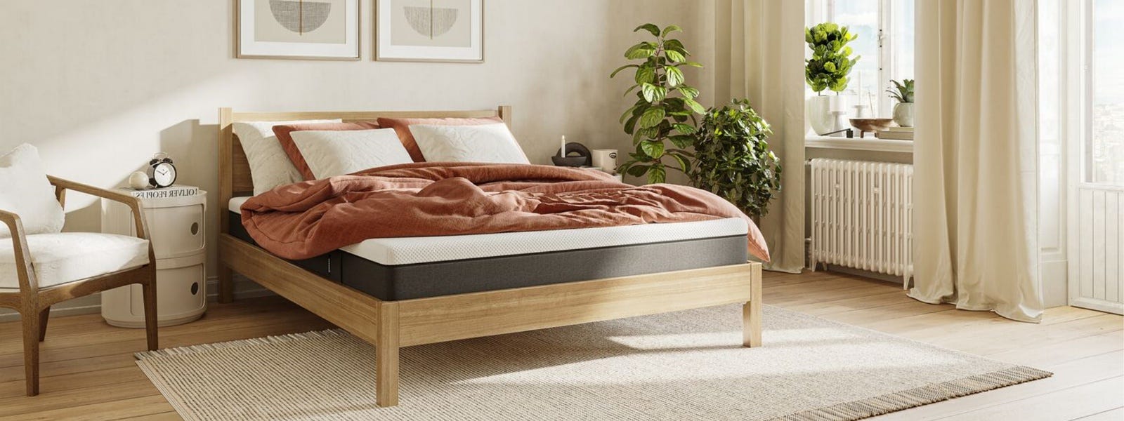 emma sleep houten bed