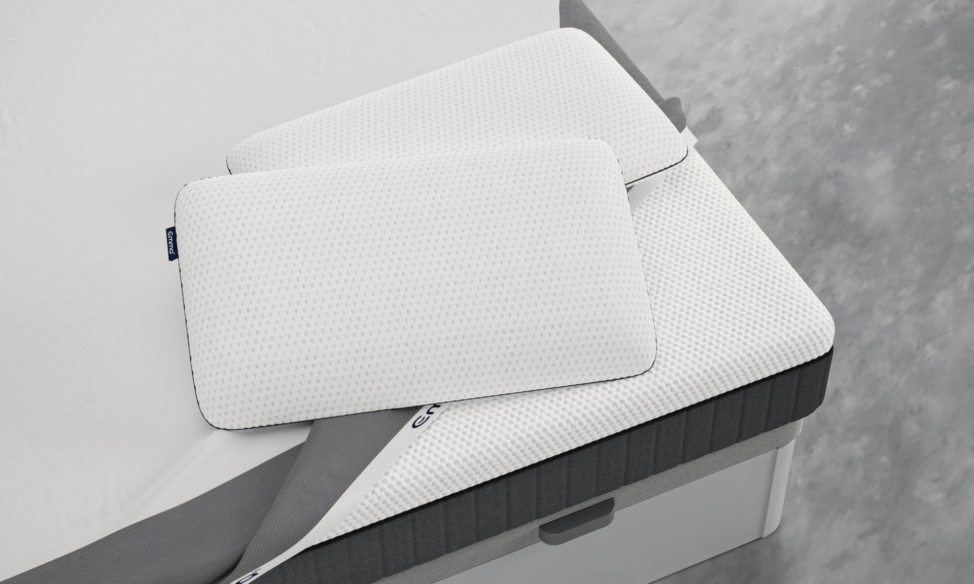 Almohada en un colchón Emma