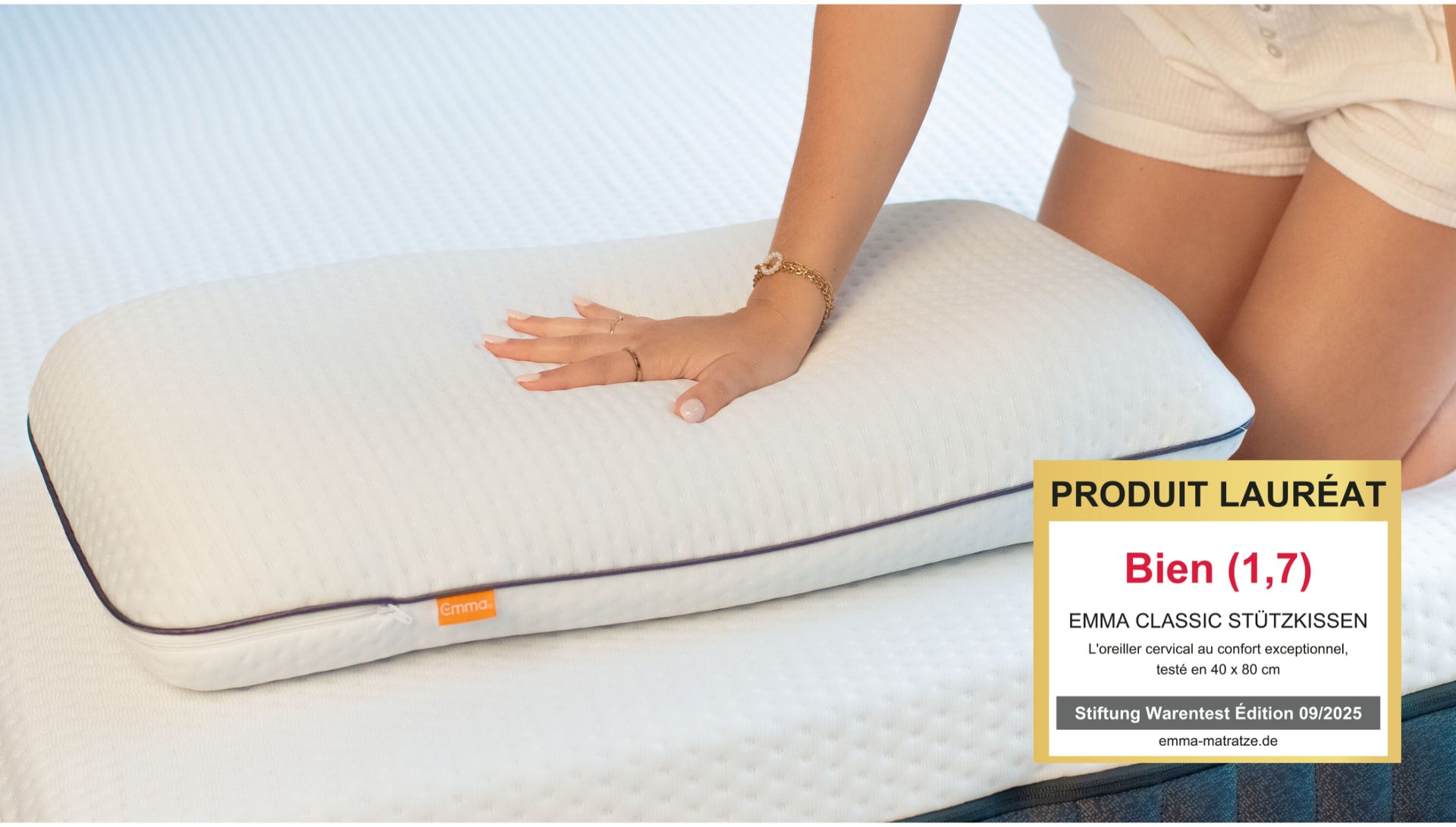 Matelas pour enfant Emma 70 x 140 cm – Vainqueur du test Stiftung Warentest avec la note 1,5 (très bien), édition 10/2024