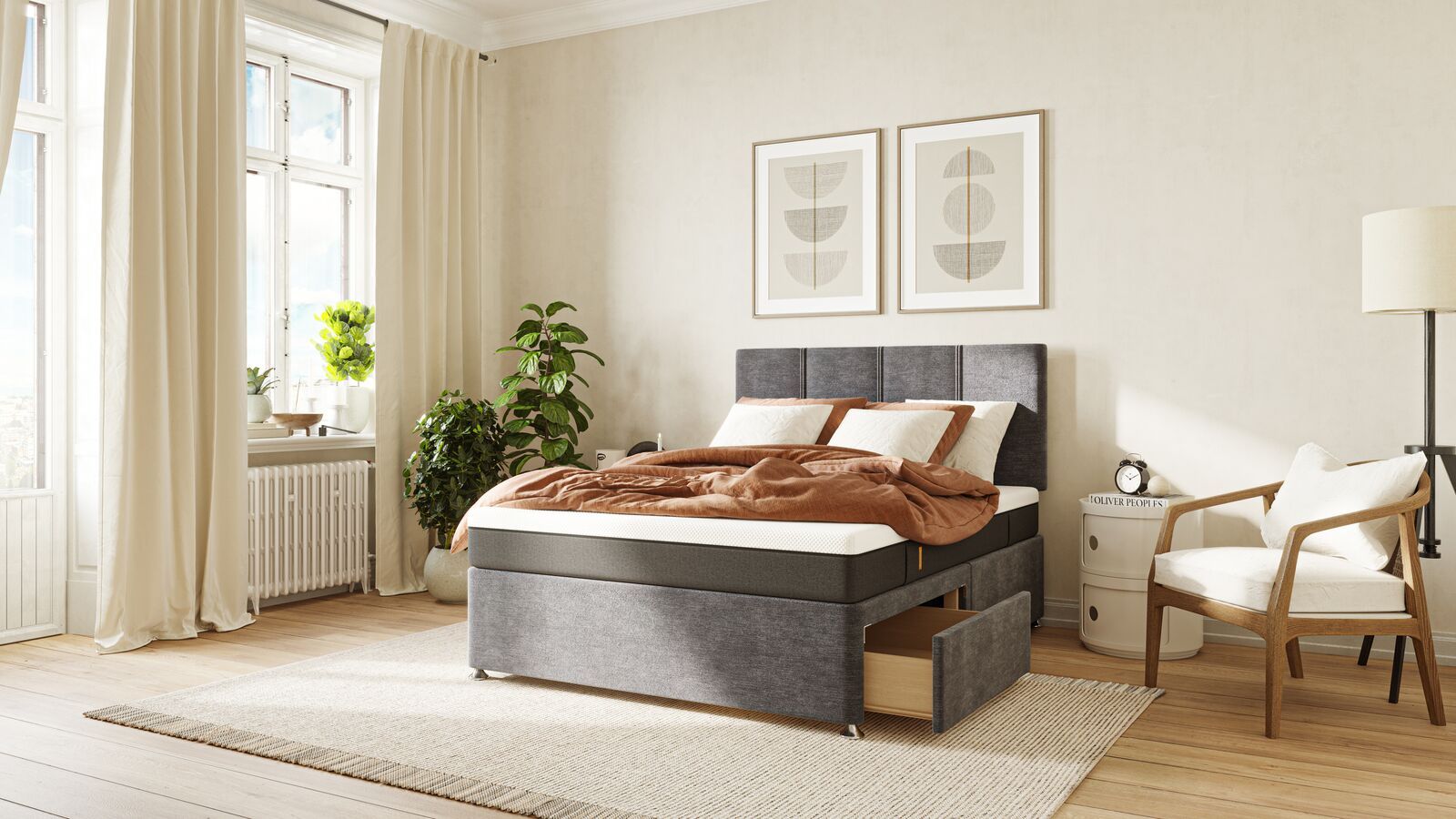 Emma Divan Bed - Customisable look and storage solutions