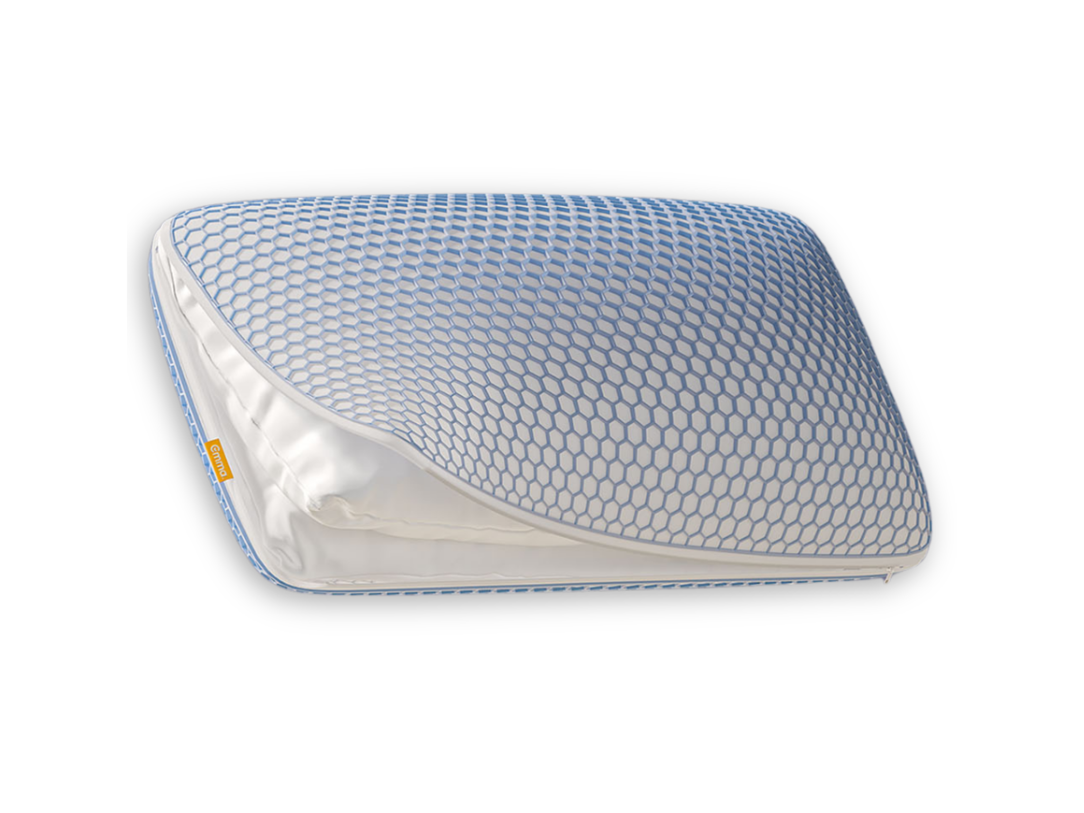 Emma Elite Flauschkissen mit sichtbaren Schichten.