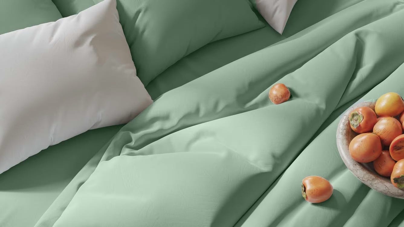 bed linen green