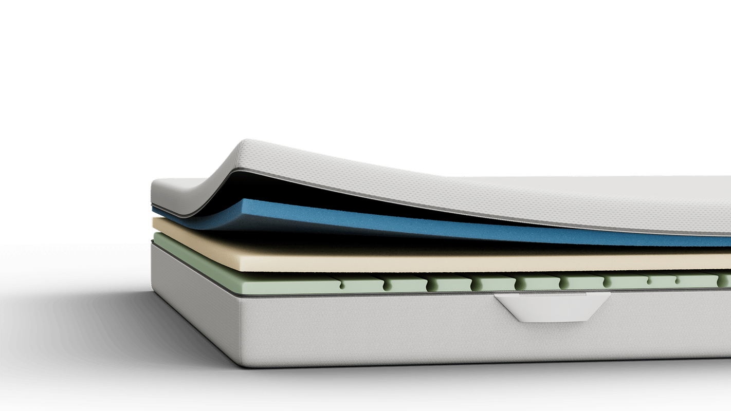 White Emma mattress shown on a neutral background.