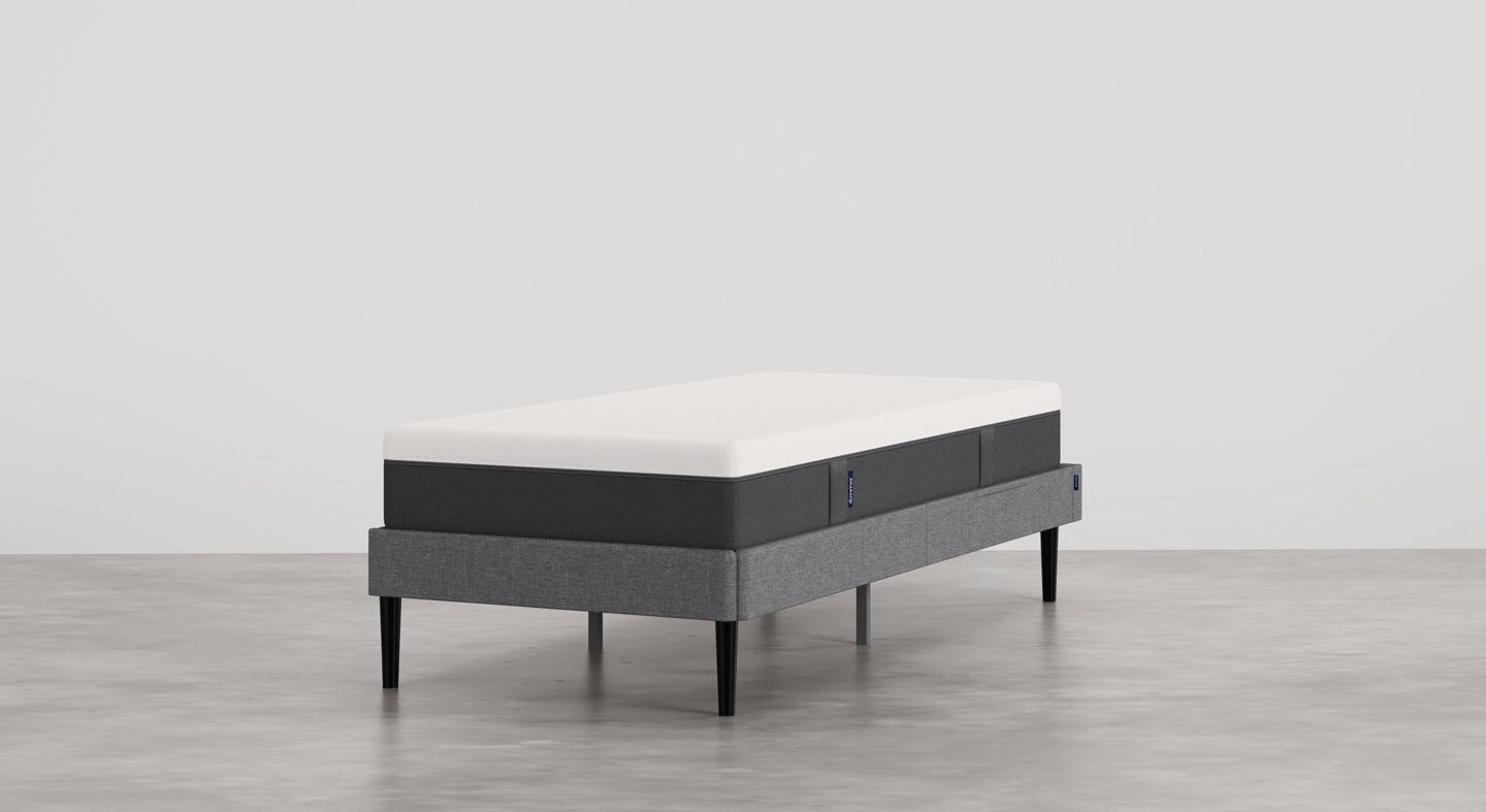 select bed dark grey mattress