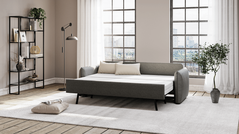 canapé convertible déplié