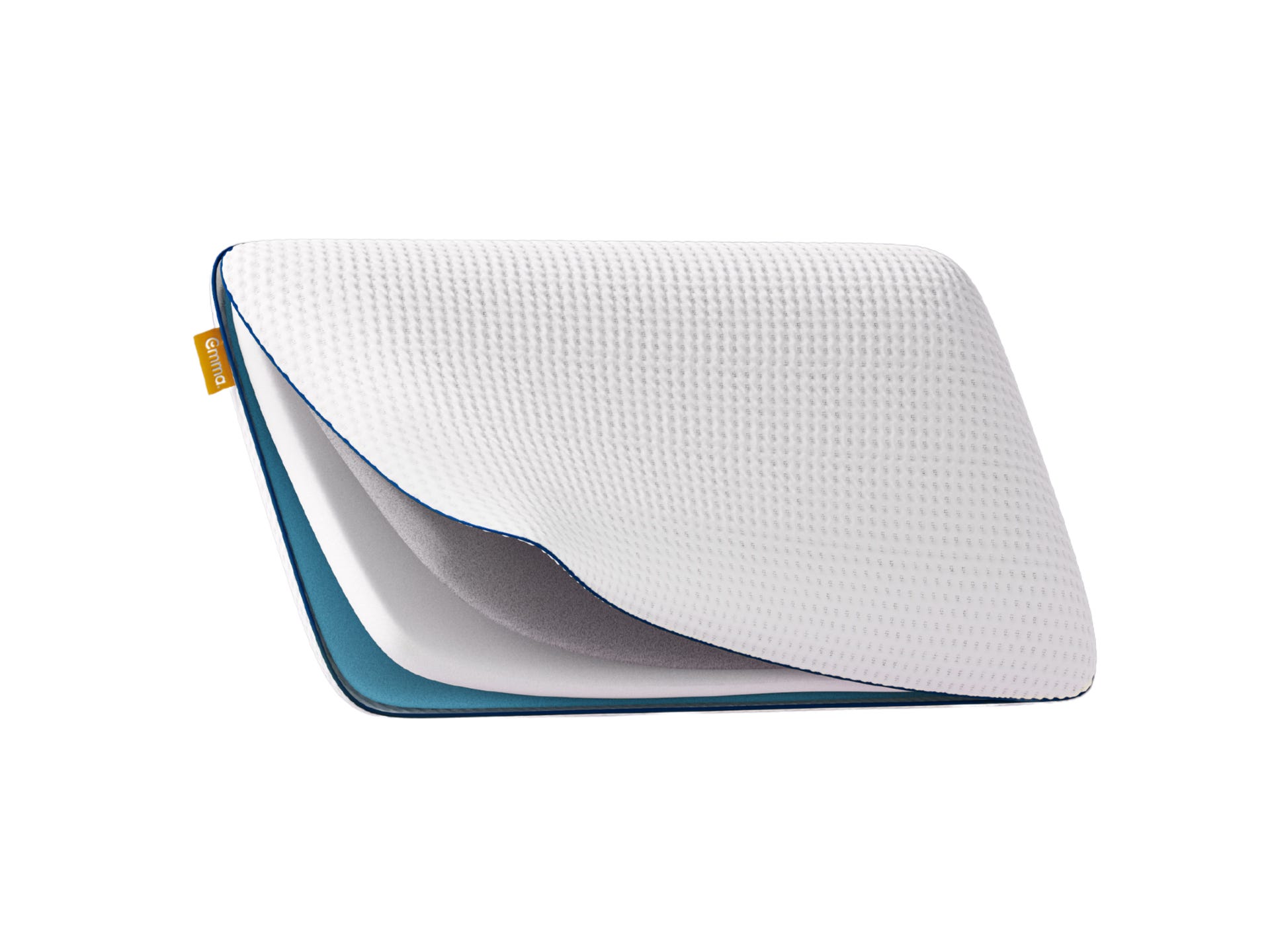 Emma Premium Stützkissen mit sichtbaren Schichten.