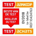 Premio al mejor colchón en prueba en 2018 por Test Aankoop