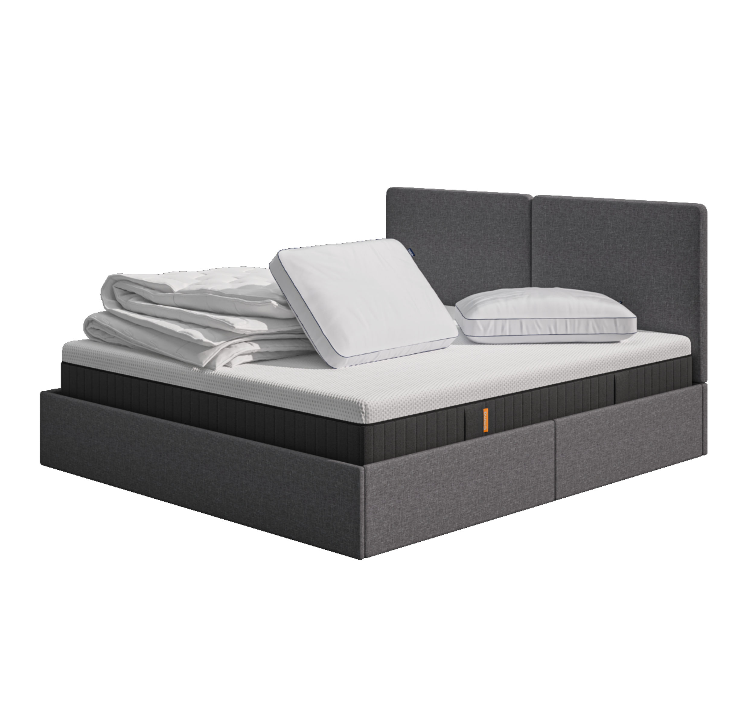 Emma Space Saver Ottoman Bedroom Set - Suited for compact spaces with storage.