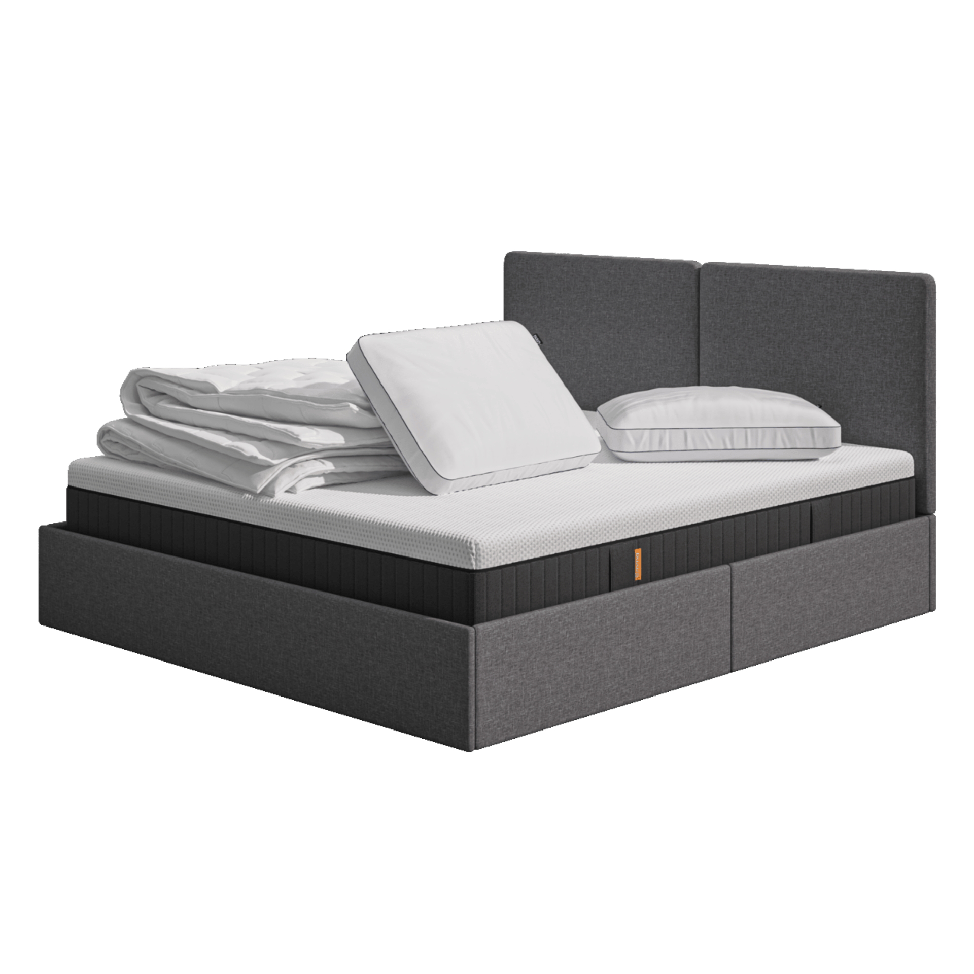 Emma Space Saver Ottoman Bedroom Set - Suited for compact spaces with storage.