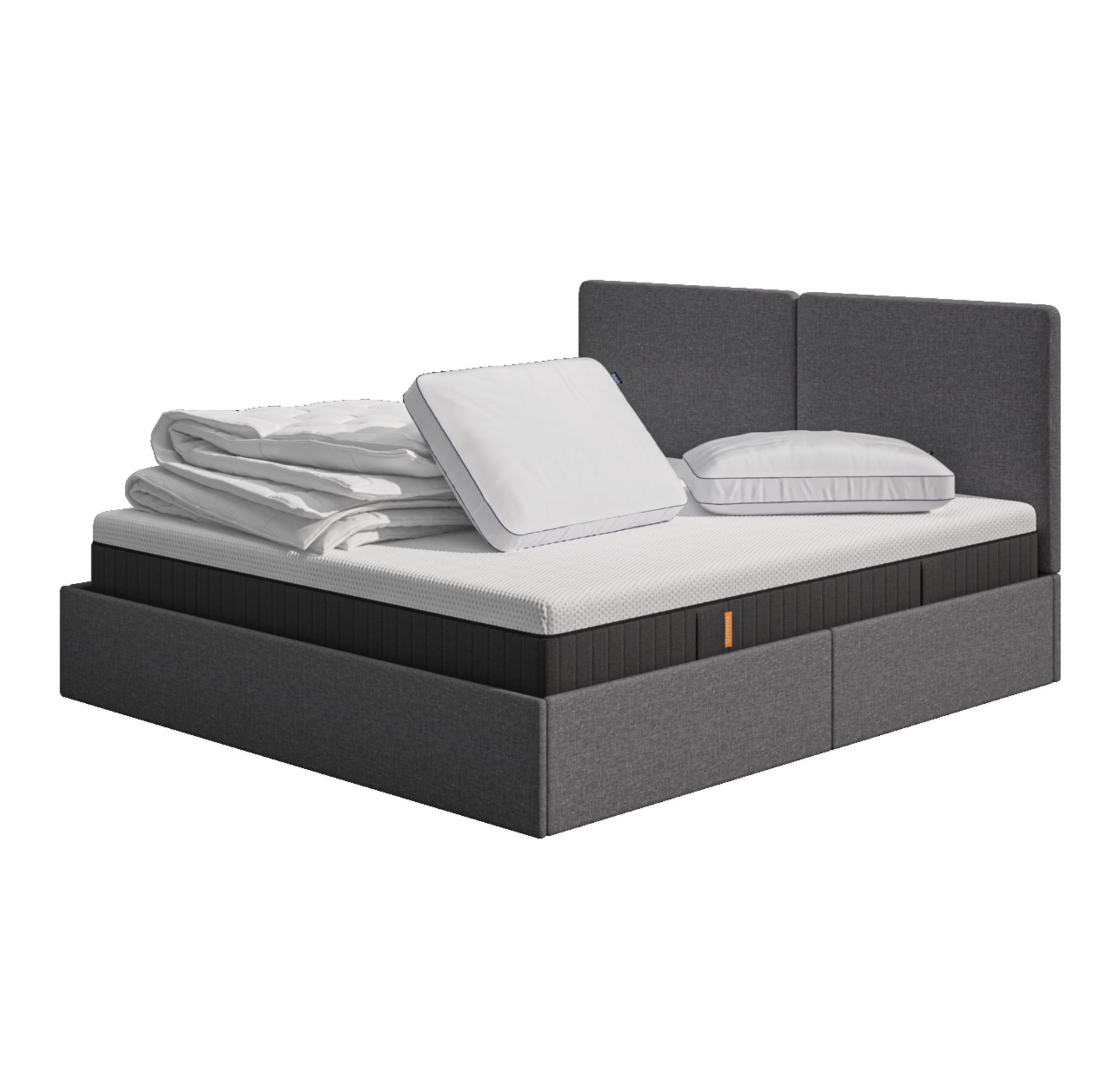 Emma Space Saver Ottoman Bedroom Set - Suited for compact spaces with storage.