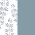 Bianco e azzurro floreale