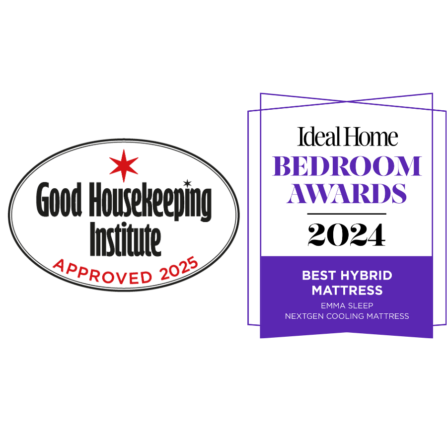 Good Housekeeping Institute approved 2025 and Ideal Home awards 2024 best hybrid mattress.