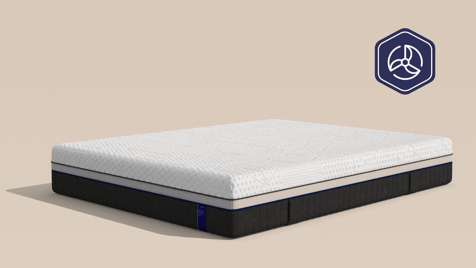 Colchón híbrido Emma Diamond Cooling de 30 cm con tecnología Sense Ice y propiedades antibacteriales para un descanso fresco y premium.