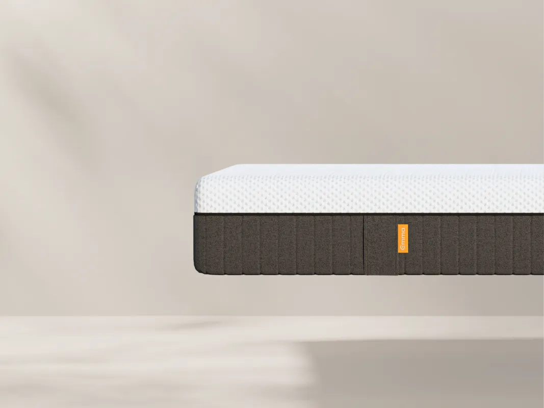 The Emma Hybrid Original Mattress side view on a light background.