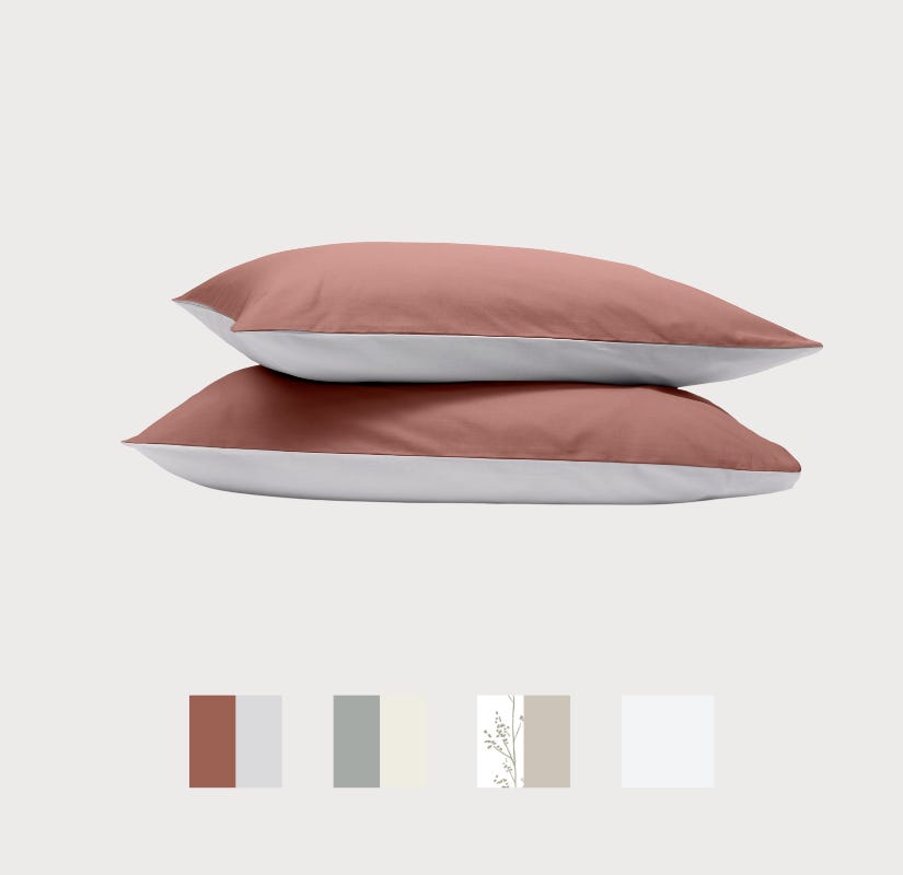 Emma Bed Linen 100% Cotton Sateen Pillowcases