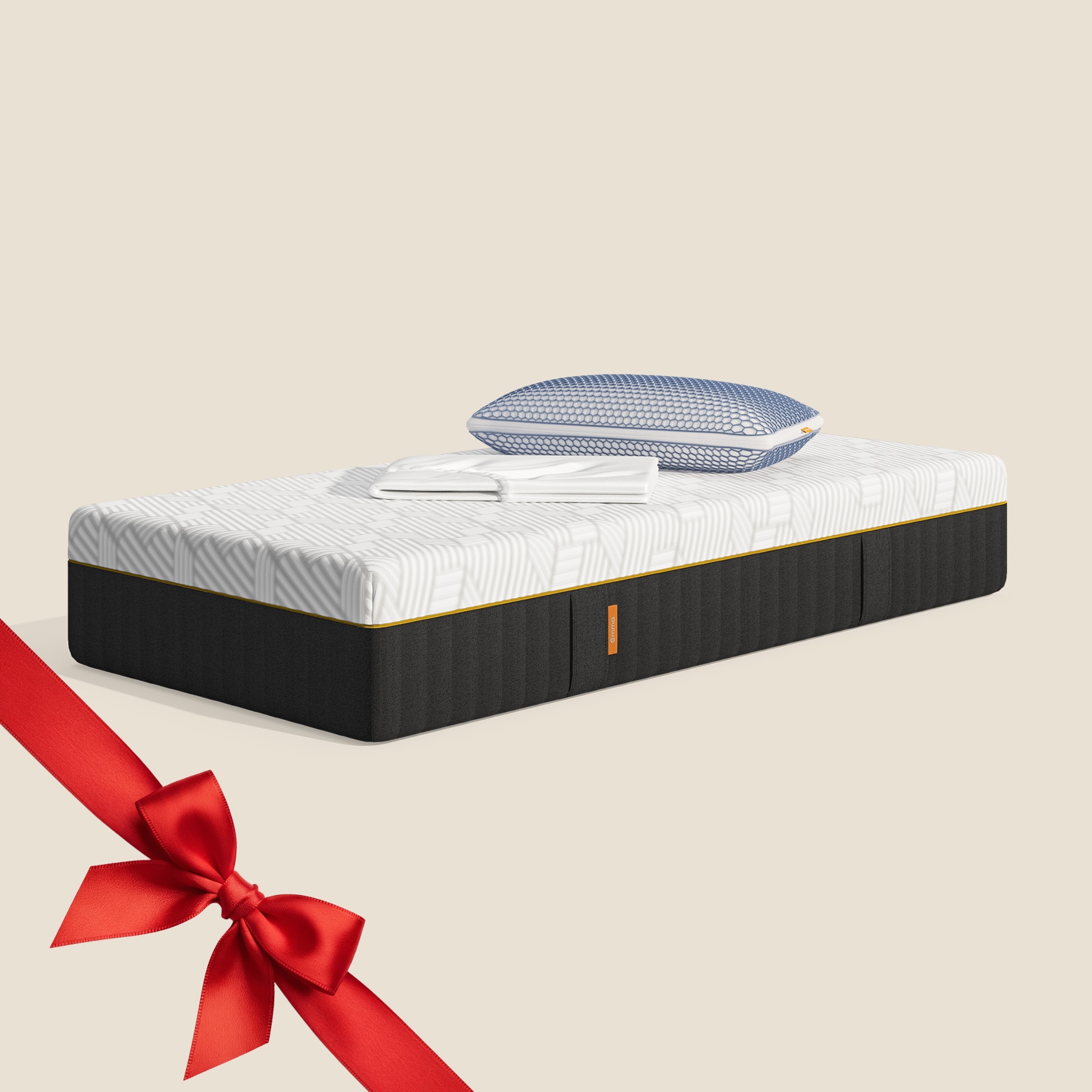 Emma Elite Set: 1x Matratze, 2x Kissen und 1x Spannbettlaken.