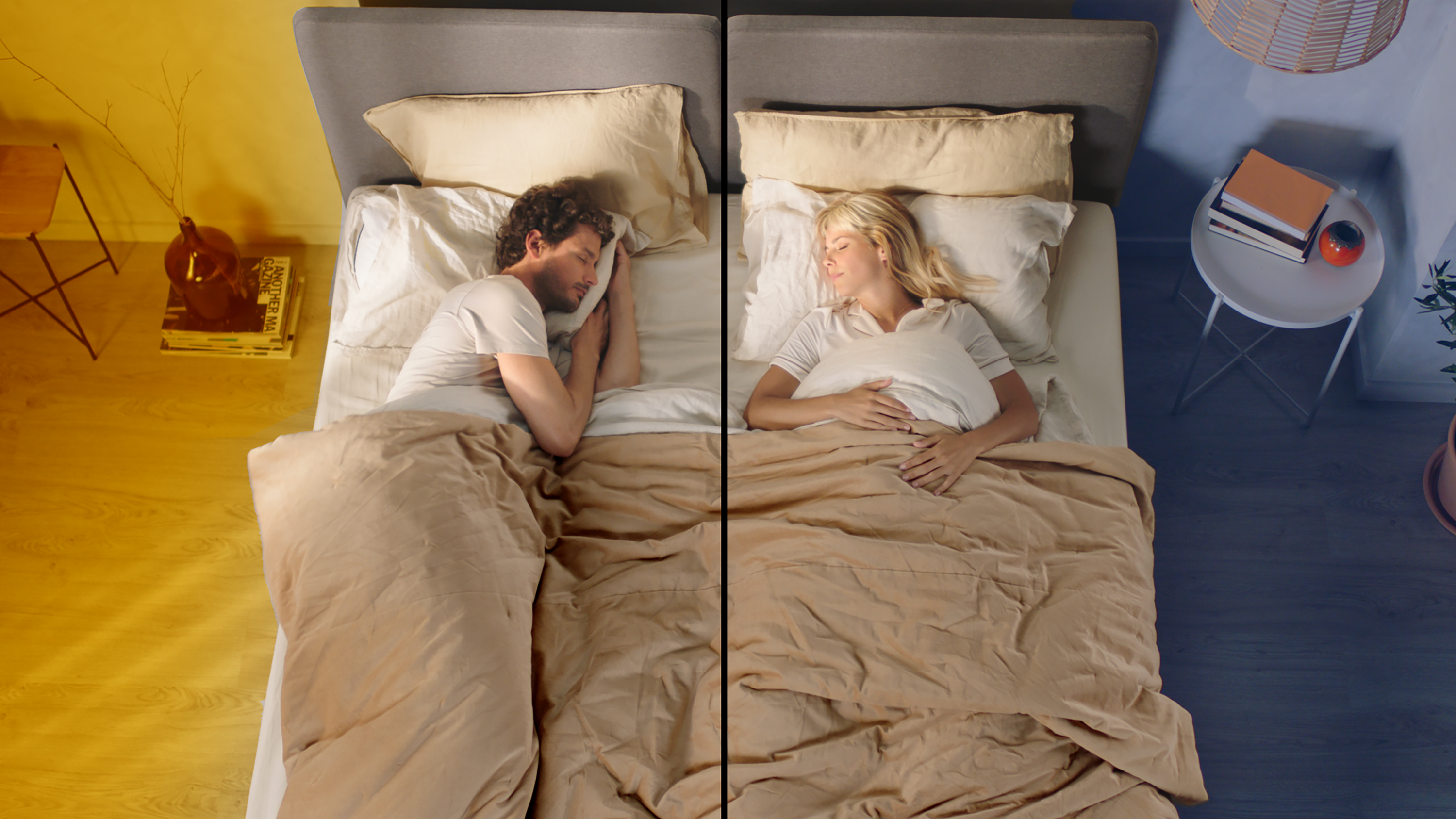 Couple sleeping on the Thermosync Mattress