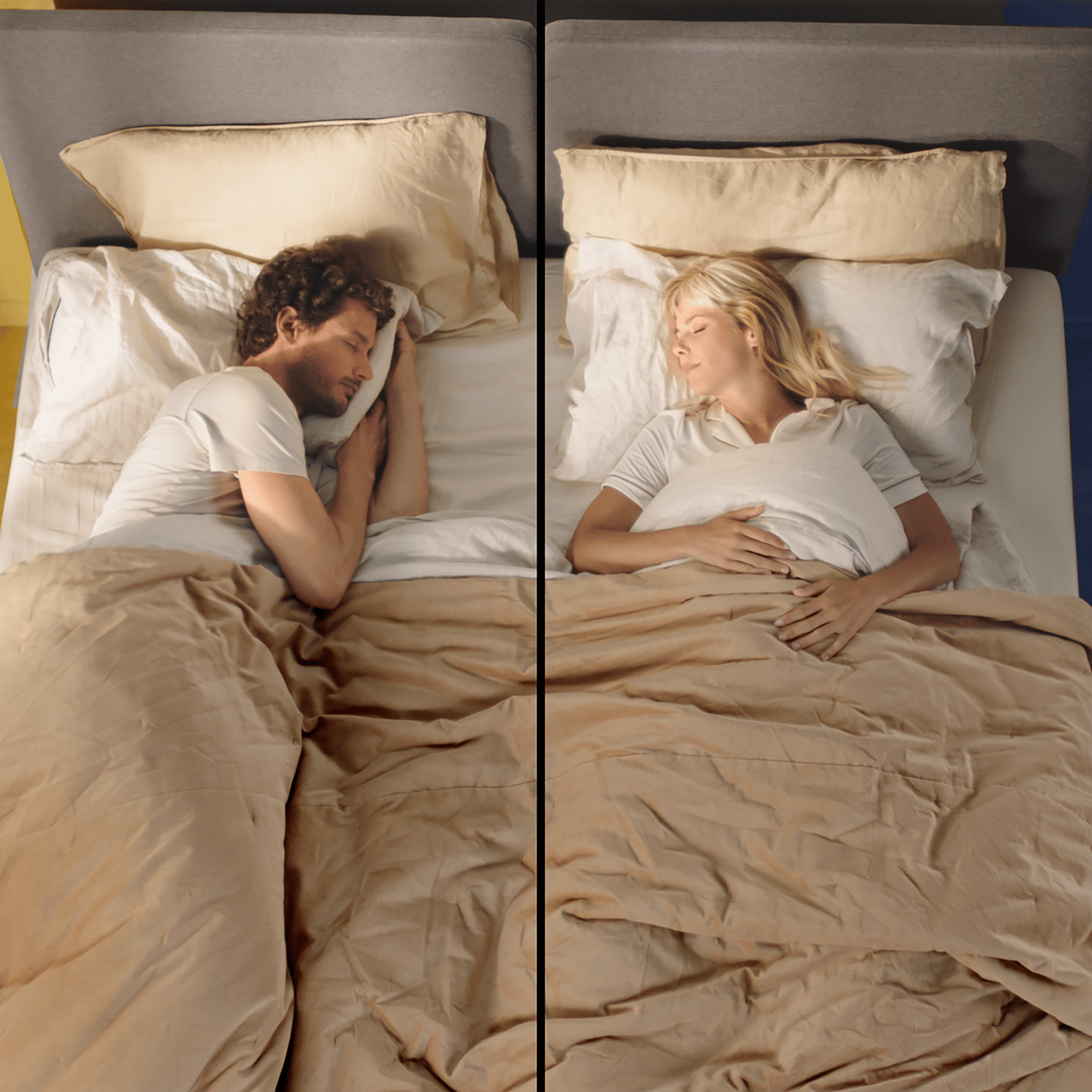 Couple sleeping on the Thermosync Mattress