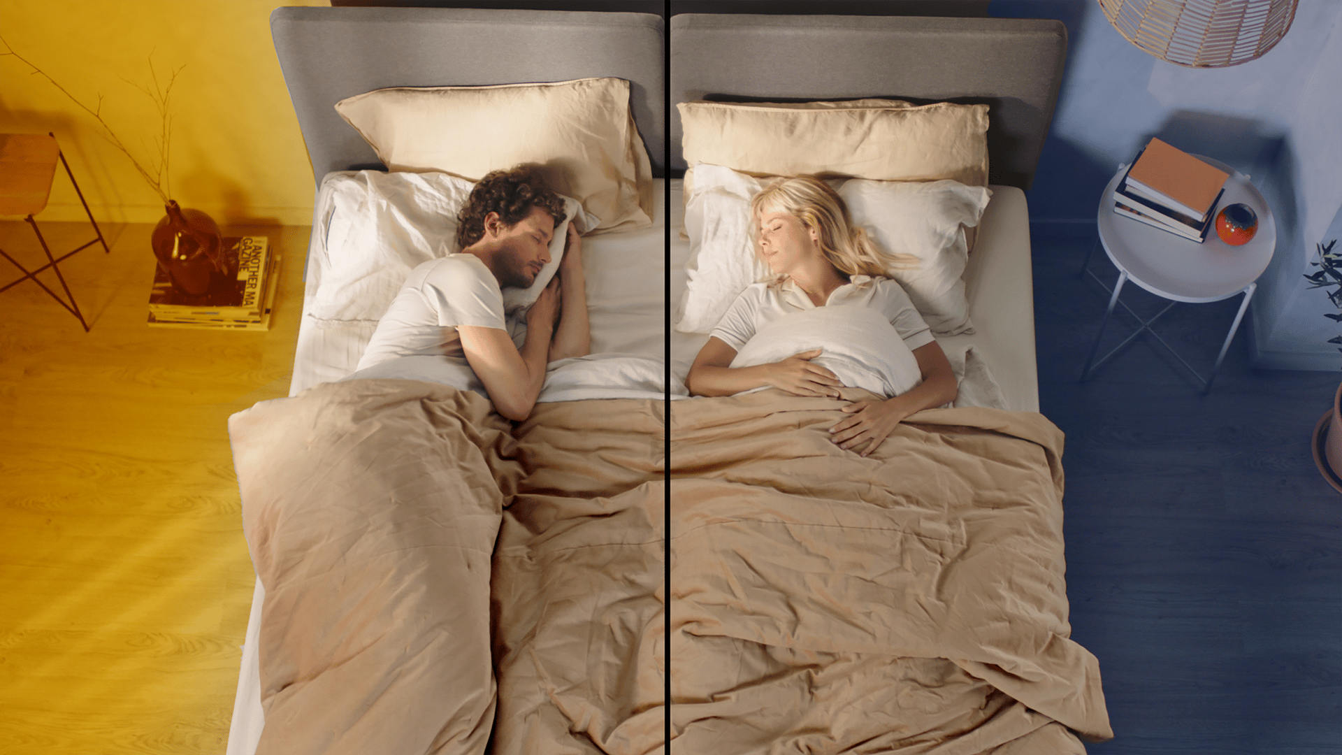 Couple sleeping on the Thermosync Mattress