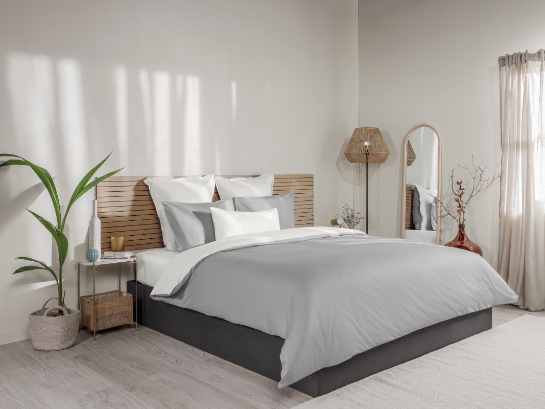 Emma Bed Linen 100% Cotton Percale Set - perfect sleep climate in one set.