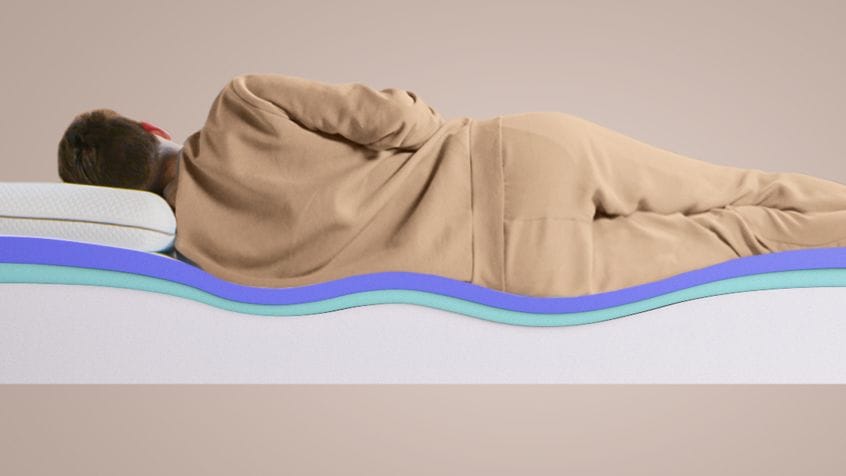 Emma Hybrid Airgrid Mattress exceptional support.