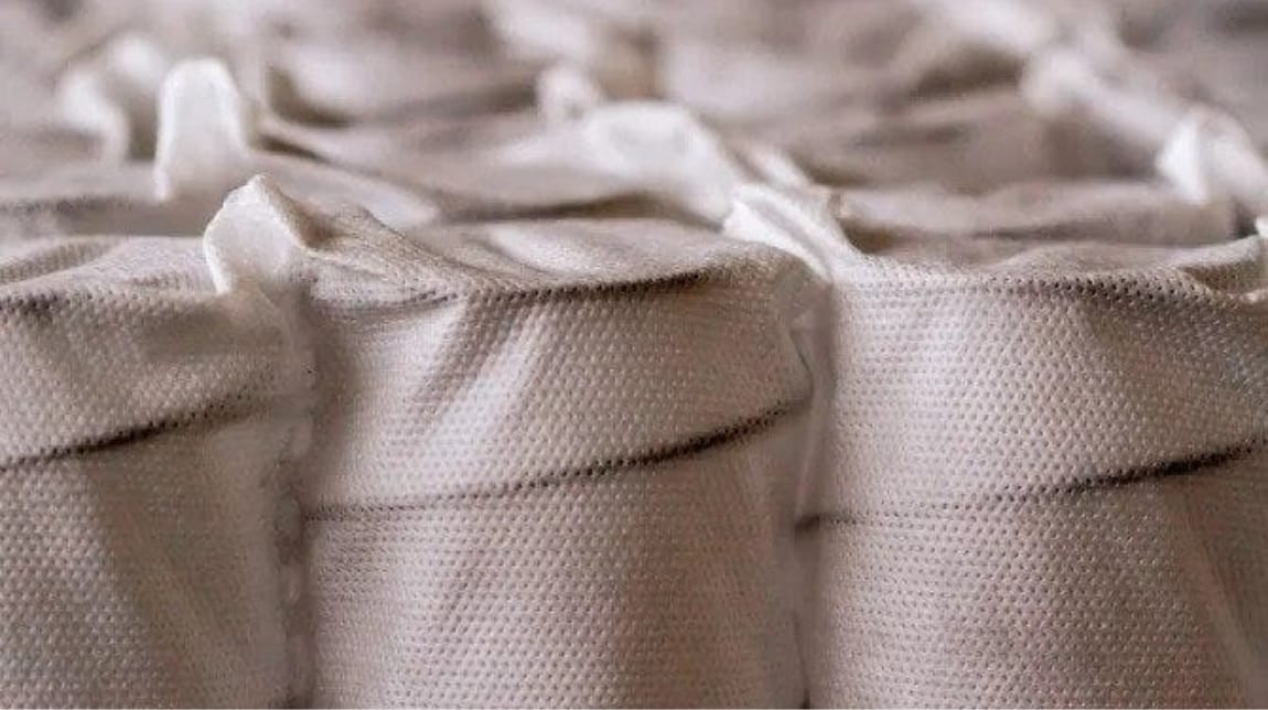 Molle insacchettate disposte ordinatamente, vista dall’alto