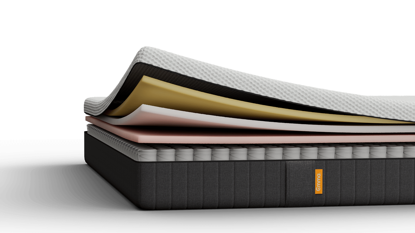 Emma Original Mattress with five exposed layers.