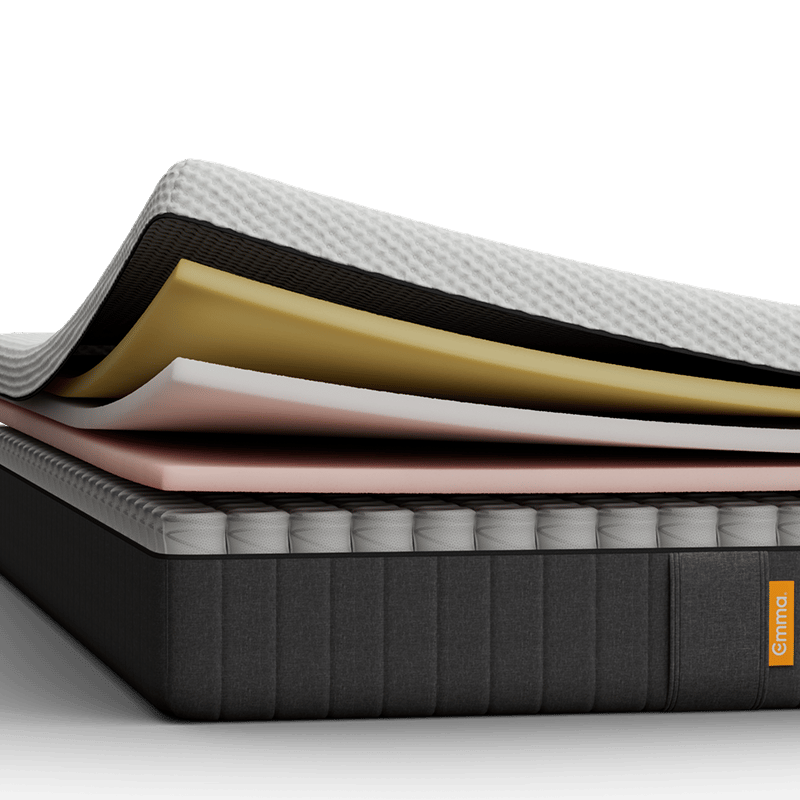 Emma Original Mattress with five exposed layers.