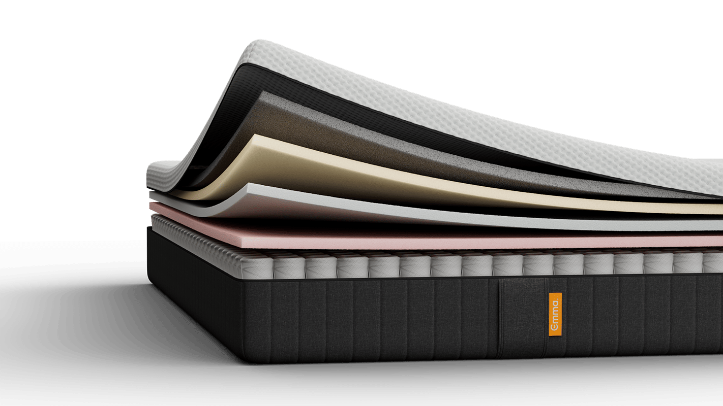 Emma Original Pro Mattress with seven exposed layers.