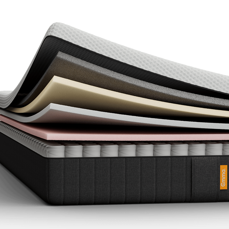 Emma Original Pro Mattress with seven exposed layers.