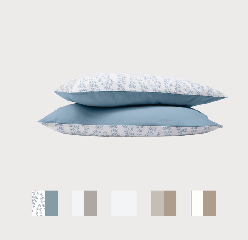 Emma Bed Linen 100% Cotton Percale Pillowcases