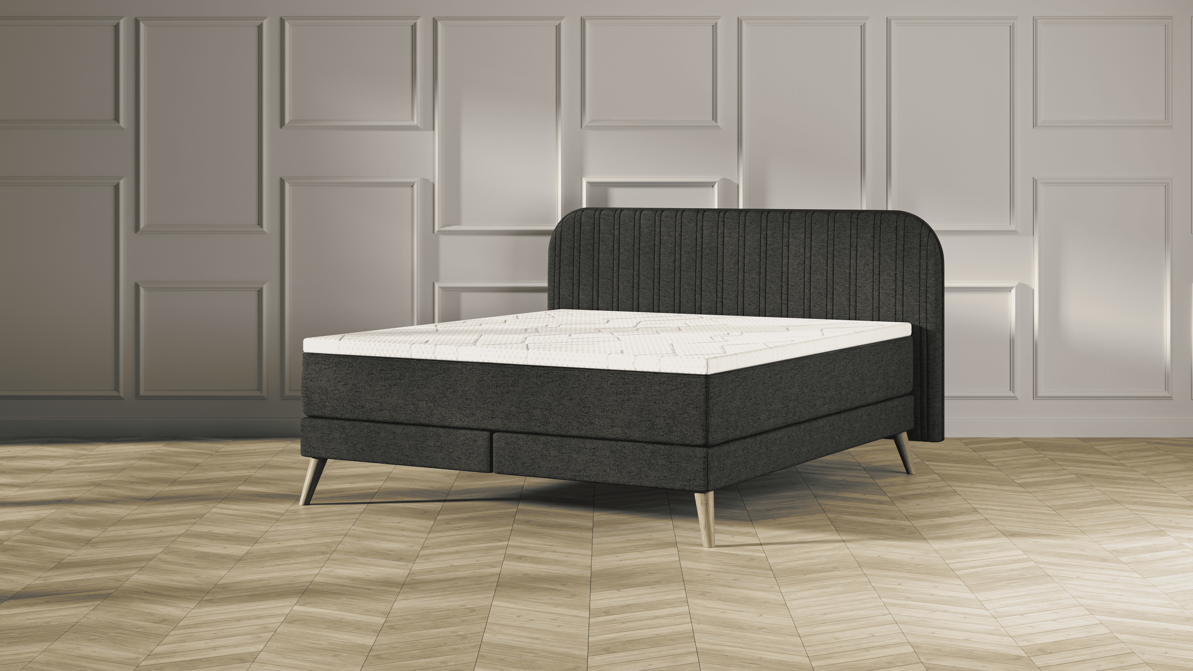 BSBV2 stripedHB Dark Grey Wood topper