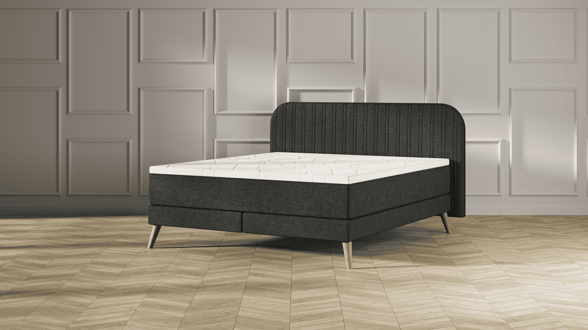 BSBV2 stripedHB Dark Grey Wood topper