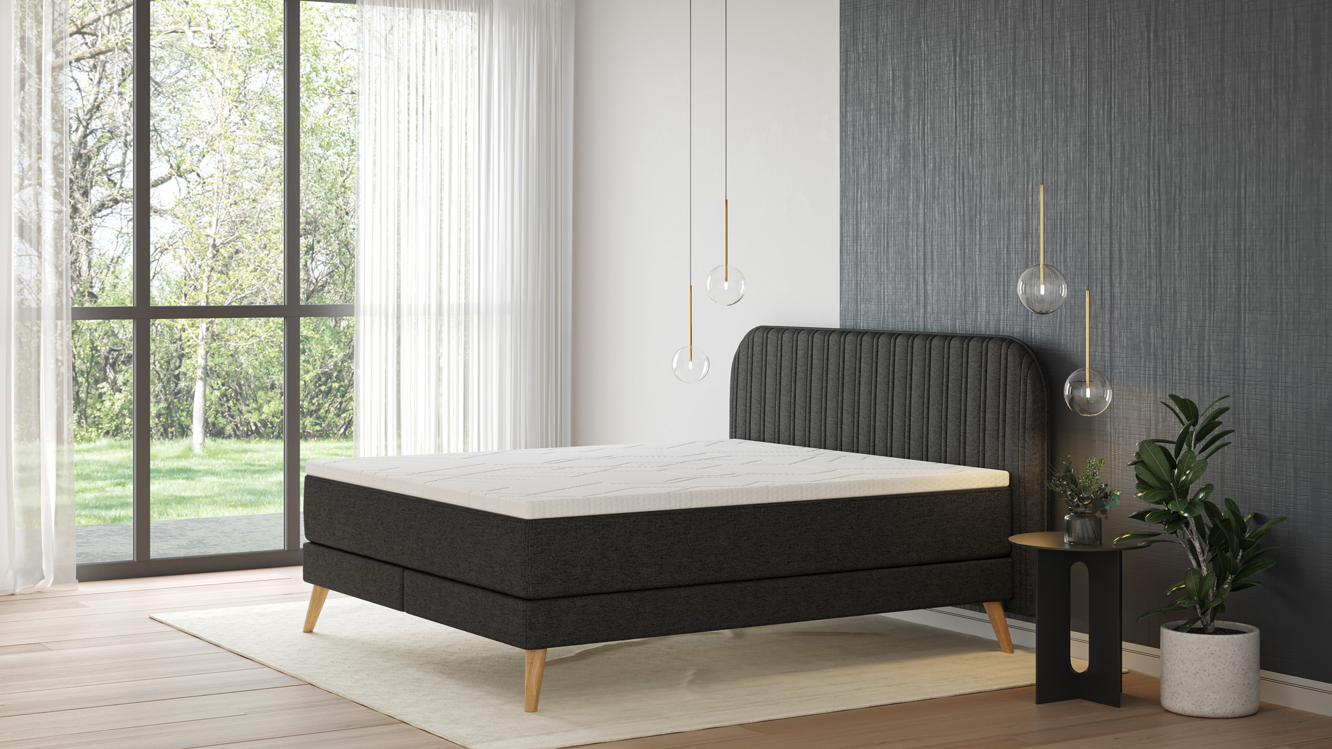 BSBV2 stripedHB Dark Grey Wood topper