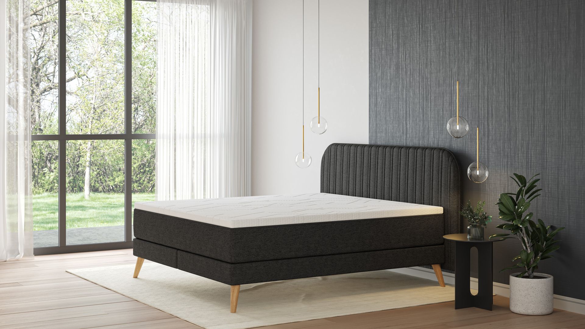 BSBV2 stripedHB Dark Grey Wood topper